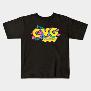 Retro 90s Cincinnati CVG / Rad Memphis Style / 90s Vibes Kids T-Shirt